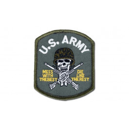 Fostex Нашивка  - US Army Skull - Зелена (9708)