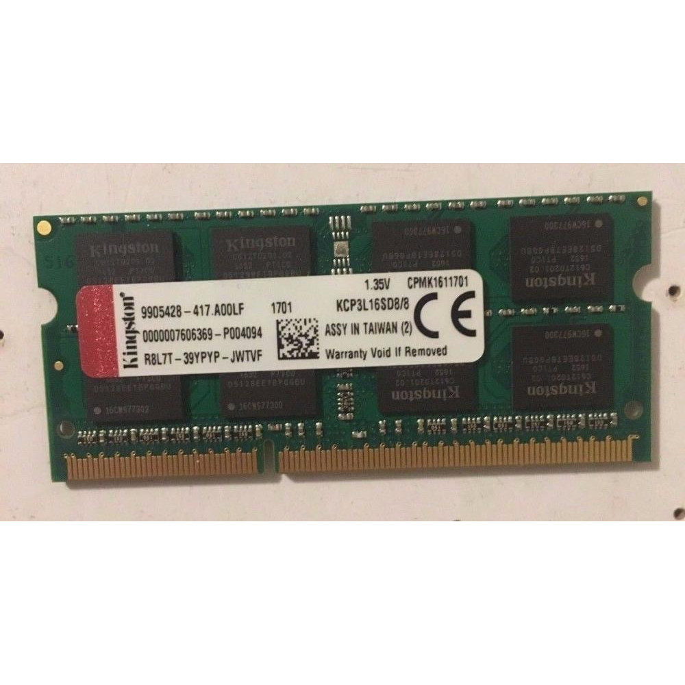 Kingston 8 GB SO-DIMM DDR3L 1600 MHz (KCP3L16SD8/8) - зображення 1