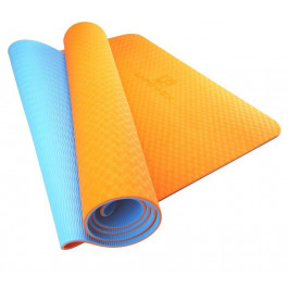 U-powex Yoga mat 183х61х0.6 Orange/Blue UP_1000_TPE_Or/Blue