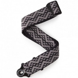   Planet waves 50BAL03 Auto Lock Guitar Strap Black Padded Geometric