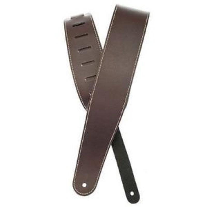 Planet waves PW25LS01DX Classic Leather Guitar Strap with Contrast Stitch Brown - зображення 1