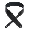 Planet waves PW25LS00DX Classic Leather Guitar Strap with Contrast Stitch Black - зображення 1