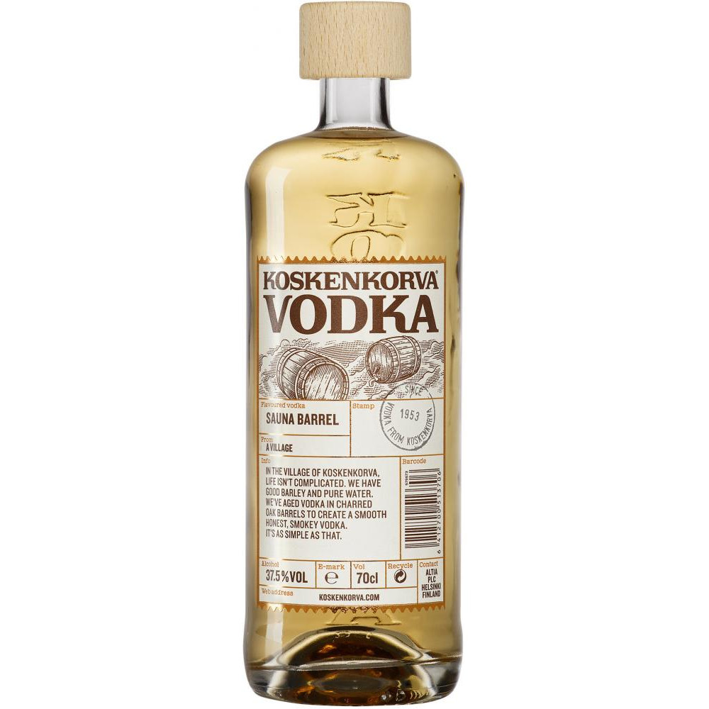Koskenkorva Алкогольний напій  Sauna Barrel 37.5% 0.7л (BDA-1VD-KSK070-003) - зображення 1