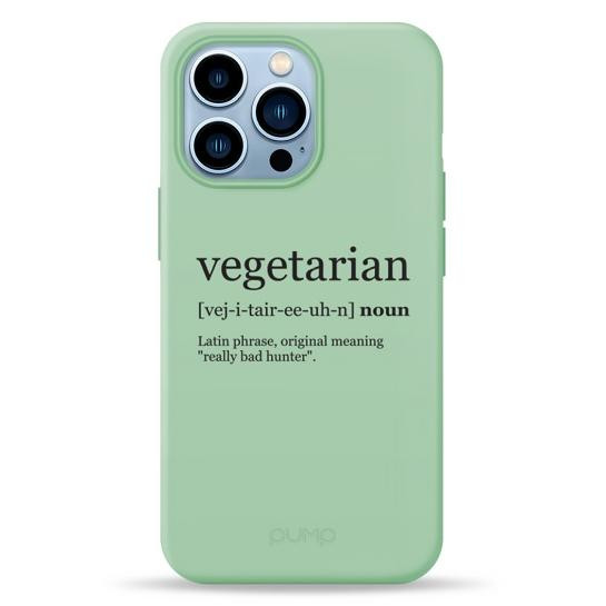 Pump Silicone Minimalistic Case for iPhone 13 Pro Vegetarian Wiki (PMSLMN13PRO-4/253) - зображення 1