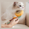 Vailge Розчіска для шерсті котів і собак з кнопкою  PGB-A Orange-green - зображення 2