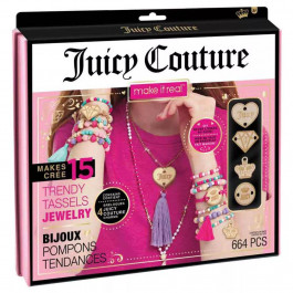 Make It Real Набір для створення шарм-браслетів  Juicy Couture Модні прикраси з пензлями 664 ел. (MR4415)