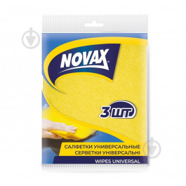 Novax Серветки для прибирання  універсальні 3 шт. (4823058302072)