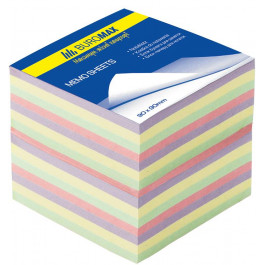 BuroMax Блок бумаги для записей  Декор BM.2289, 90х90х70 мм, 1100 лист, не склеенный