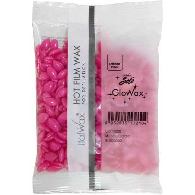 ItalWax Плівковий віск для депіляції  GloWax Рожева вишня 100 г (8032835164833) - зображення 1