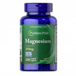 Puritan's Pride Magnesium 250 mg, 200 каплет