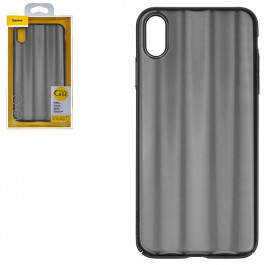 Baseus Aurora Case iPhone XS Max Transparent Black (WIAPIPH65-JG01)