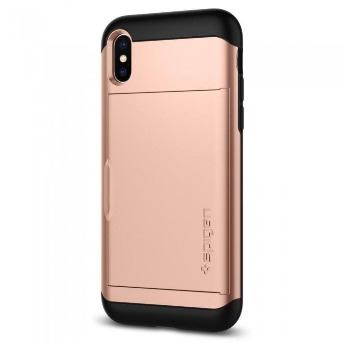 Spigen iPhone X Slim Armor CS Blush Gold 057CS22157 - зображення 1