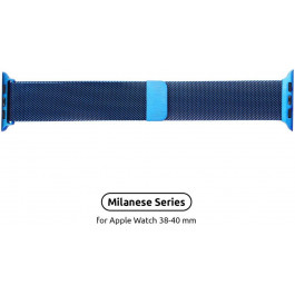 ArmorStandart Браслет металлический  Milanese Loop для Apple Watch 38mm 40mm Dark Blue (ARM48698) ARM48698