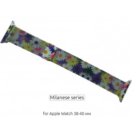 ArmorStandart Браслет металлический  Milanese Loop для Apple Watch 38mm 40mm Flowers Daisy (ARM52965) ARM52965