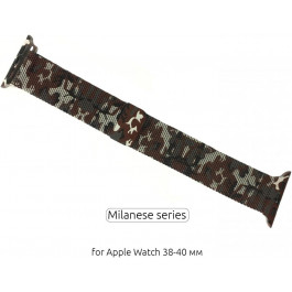 ArmorStandart Браслет металлический  Milanese Loop для Apple Watch 38mm 40mm Military Brown (ARM52955 ARM52955
