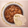 Клуб 4 лапи Premium Selection Slices Rabbit Turkey in Gravy 80 г (4820215368001) - зображення 2