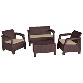 Keter Bahamas, комплект мебели, коричневый (7290106930483)