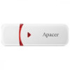 Apacer 64 GB AH333 White USB 2.0 (AP64GAH333W-1) - зображення 1