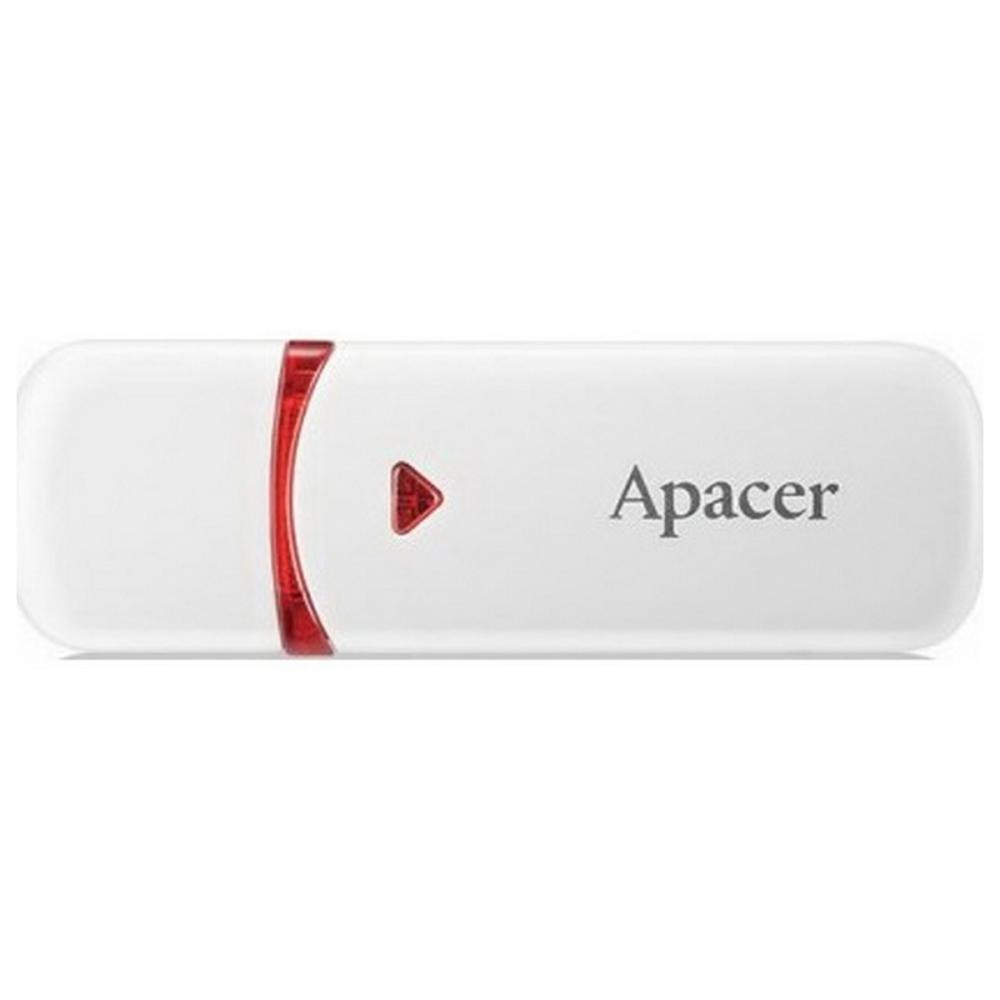 Apacer 64 GB AH333 White USB 2.0 (AP64GAH333W-1) - зображення 1