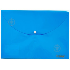 Norma Папка-конверт  Pastel A4 PР на кнопці блакитна (12) №5102-05