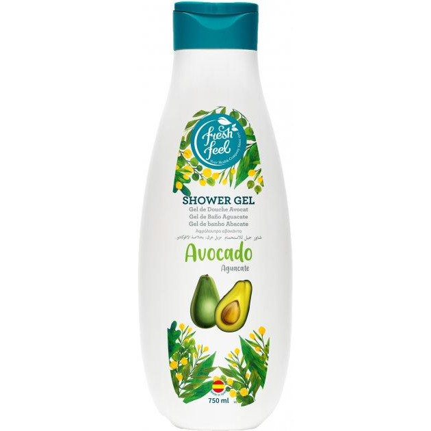 Fresh Feel Гель для душу  Shower Gels Avocado 750 мл (8410385001295) - зображення 1