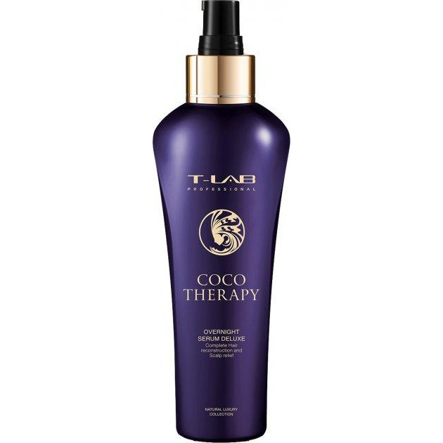 T-LAB Professional Сыворотка  Coco Therapy Overnight Serum Deluxe для полной реконструкции волос и интенсивного омоложе - зображення 1
