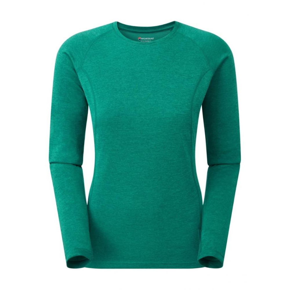 Montane Жіноча термокофта  Female Dart Long Sleeve T-Shirt Wakame Green (FDRLSWAKA13) XXS - зображення 1