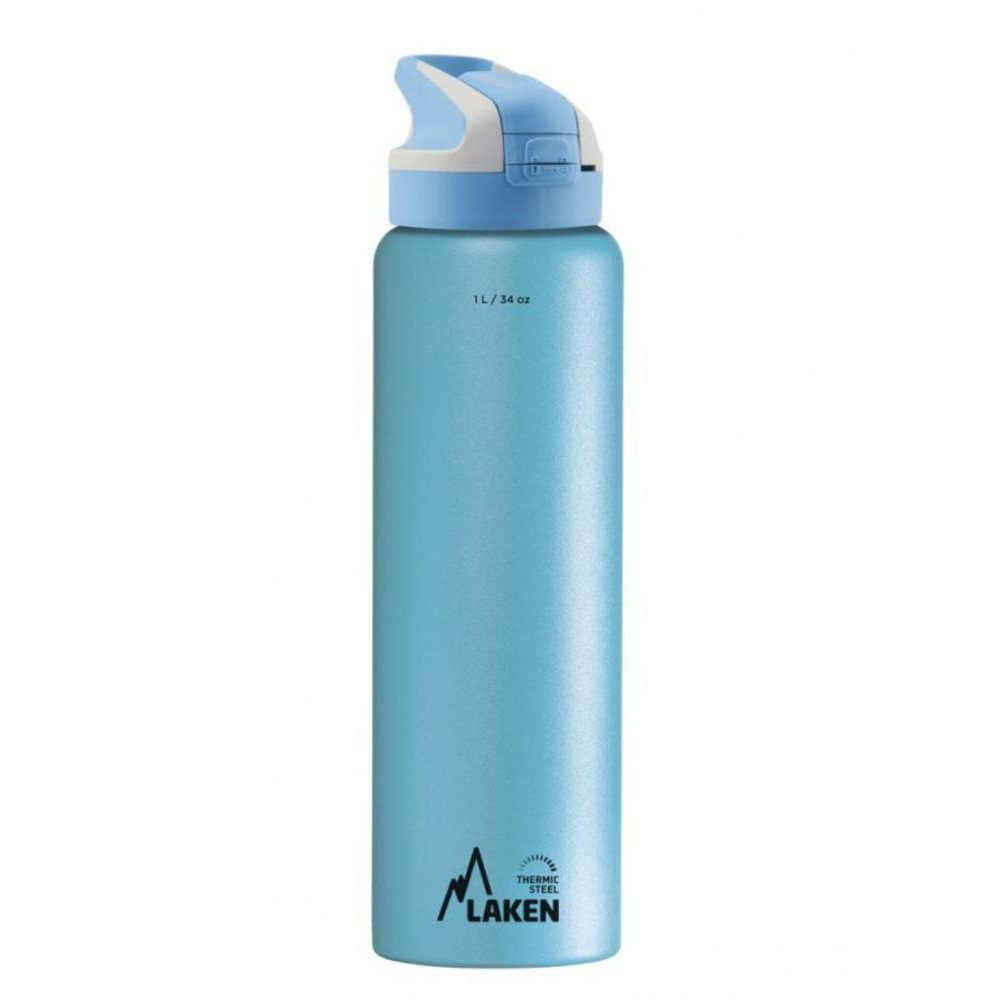LAKEN Summit Thermo Bottle 1 л Light Blue (TS10AC) - зображення 1