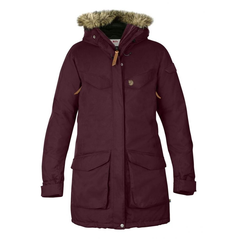 Fjallraven Жіноча куртка  Nuuk Parka W Dark Garnet (89655.356) XS - зображення 1