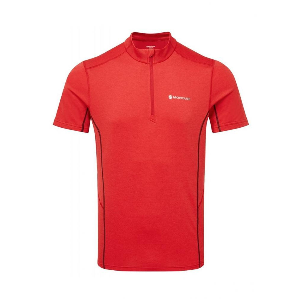 Montane Футболка  Dart Zip T-Shirt Alpine Red (MDZTSALPZ11) XXL - зображення 1