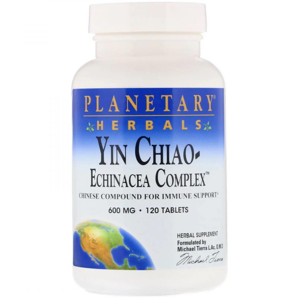 Planetary Herbals Echinacea Complex Ехінацея та оман 600 мг 120 таблеток - зображення 1