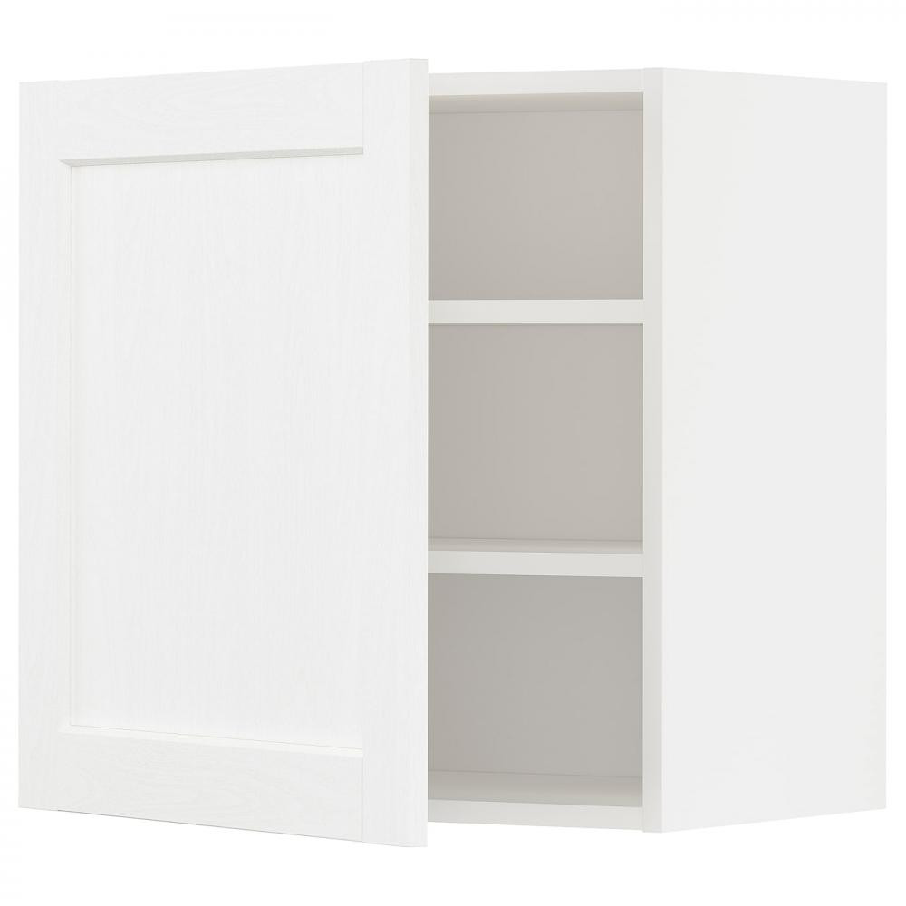 IKEA METOD навісна шафа з полицями, Enkoping білий / ефект білого дерева (994.734.58) - зображення 1
