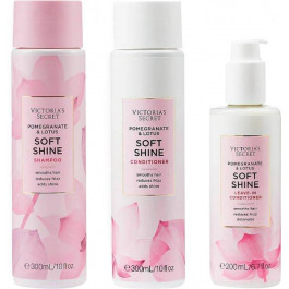 Victoria's Secret Набір для волосся  Soft Shine Pomegranate & Lotus Шампунь 300 мл + Кондиціонер 300 мл + Незмивний Ко