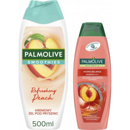 PALMOLIVE Набір Гель для душу  Naturals Smoothies Освіжаючий Персик Зволожувальний 500 мл + Шампунь  Naturals 