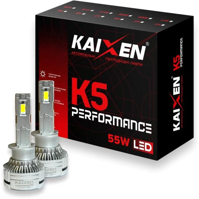 Kaixen K5 H1 6000K 55W - зображення 1