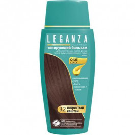 Leganza Тонирующий бальзам для волос  32 Искристый каштан 150 мл (3800010505765)