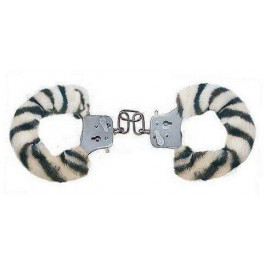 Toy Joy Наручники Furry Fun Cuffs, зебра