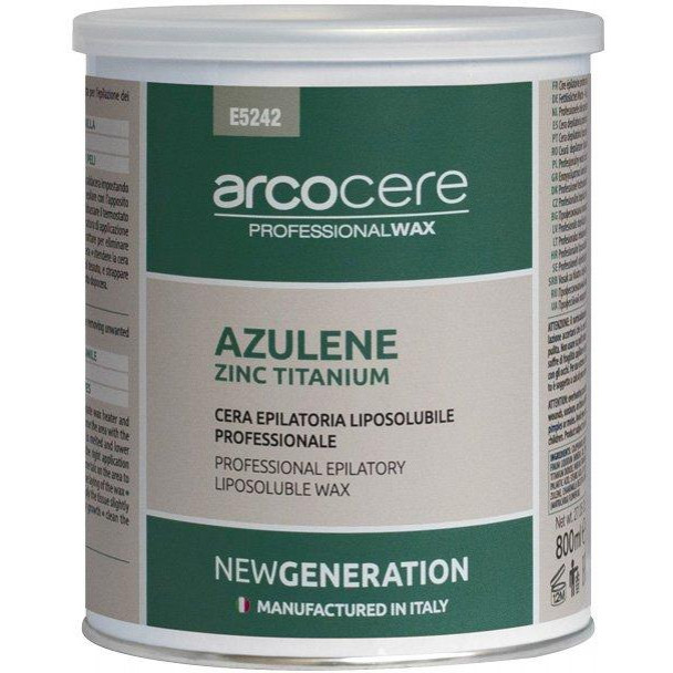 Arcocere Віск у банку для депіляції  New Generation Zink Titanium Azulene 800 мл (8024908052420) - зображення 1