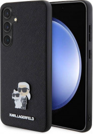 CG Mobile Karl Lagerfeld PU Saffiano Metal Karl and Choupette для Samsung Galaxy S24+ Black (KLHCS24MPSAKCMPK)