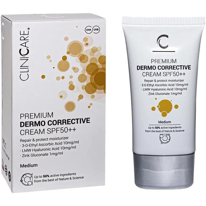 ClinicCare Крем для лица  Premium Dermo Corrective Cream Корректирующий SPF 50 30 мл (635346370199) - зображення 1