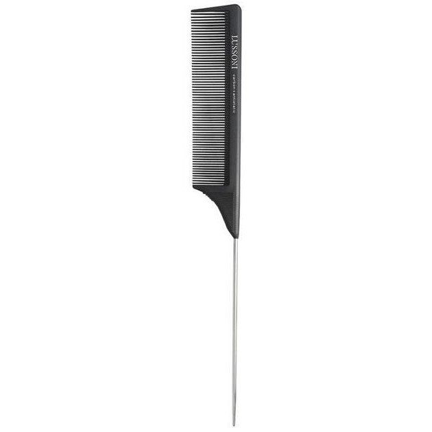 Lussoni Расческа  PTC 302 Pin Tail Comb с металлическим хвостиком (5903018916248) - зображення 1