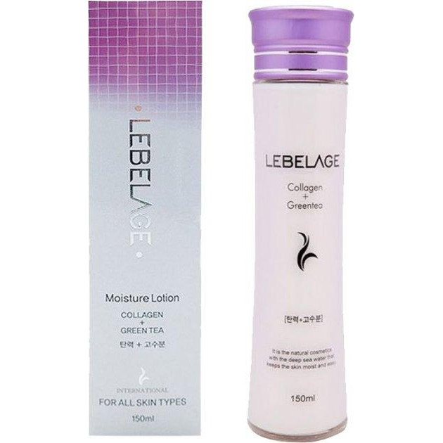 Lebelage Зволожуючий лосьйон з колагеном та зеленим чаєм  Collagen+Green Tea Moisture Lotion 150 мл (88090881 - зображення 1