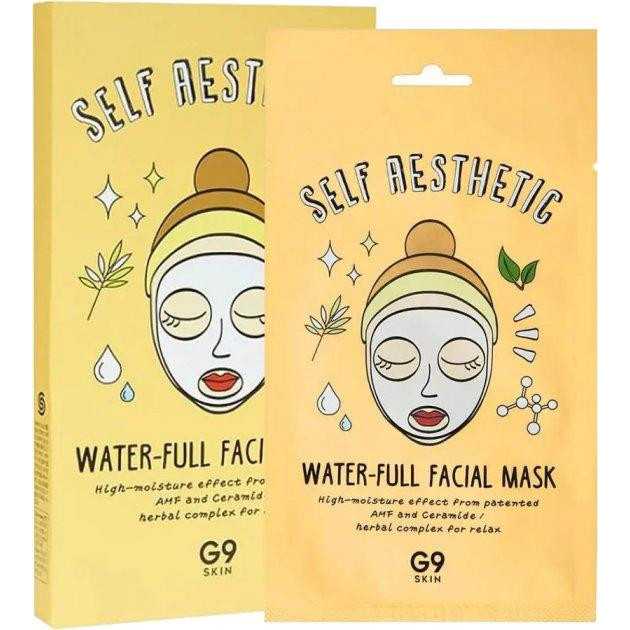 G9skin Набір зволожуючих масок для обличчя  Self Aesthetic Water-full Facial Mask 5 шт по 23 мл (8809211654 - зображення 1