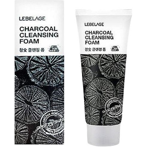 Lebelage Пінка для вмивання  Charcoal Cleansing Foam з вугіллям 100 мл (8809540513252) - зображення 1