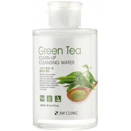 3W CLINIC Міцелярна вода  Green Tea Clean-Up Cleansing Water Очищувальна з екстактом зеленого чаю 500 мл (8809