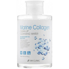 3W CLINIC Міцелярна вода  Marine Collagen Clean-Up Cleansing Water Очищувальна з морським колагеном 500 мл (88