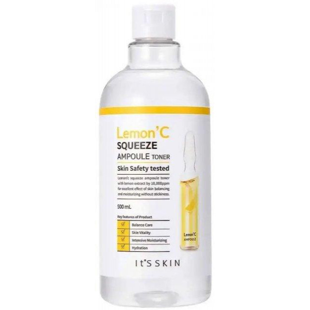 It's Skin Тонер для обличчя  Lemon' C Squeeze Ampoule Toner з екстрактом лимона 500 мл (8809663571771) - зображення 1