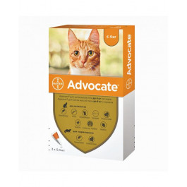 Bayer Advocate для котов весом до 4 кг 1 пипетка