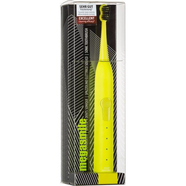 Megasmile Звукова зубна щітка  Black Whitening II Electric Yellow (7640131971799) - зображення 1