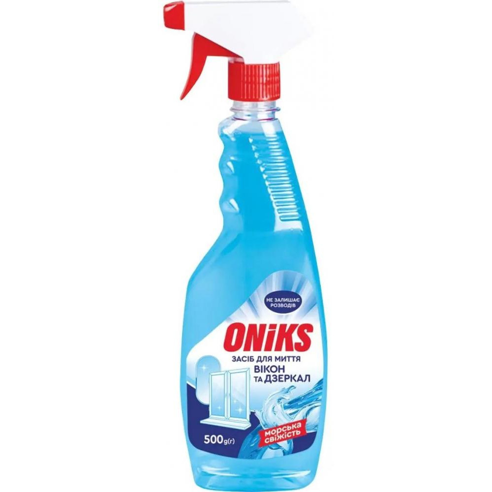 Oniks Засіб  Морська свіжість для миття вікон та дзеркал 500 г (4820191760974) - зображення 1